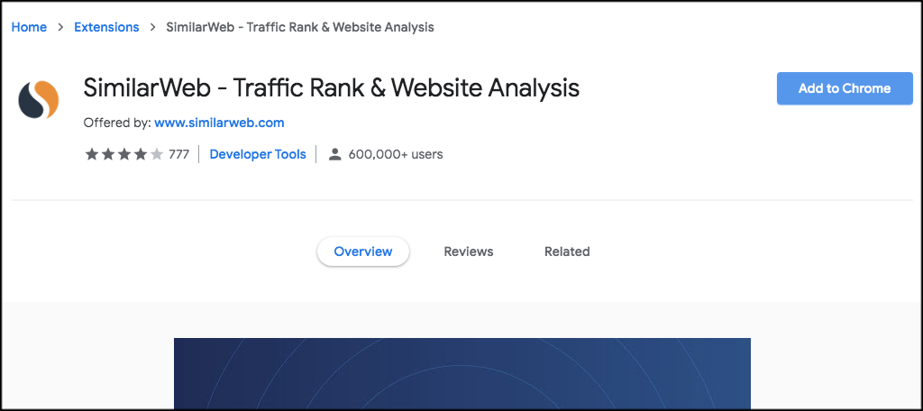 SimilarWeb Chrome Extension